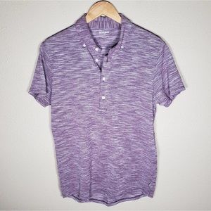 Bonobos Polo Purple Marled Heathered Pique Shirt M